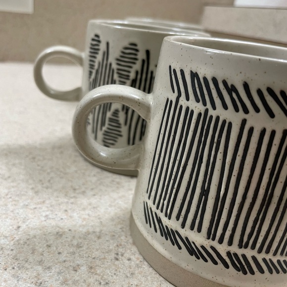 World Market stoneware mug set - Picture 8 of 10